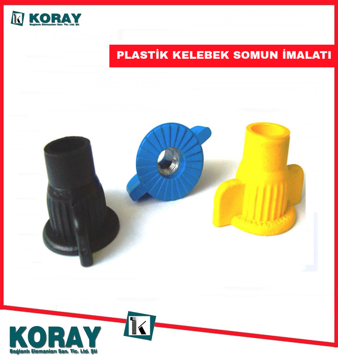 Plastik Kelebek Somun